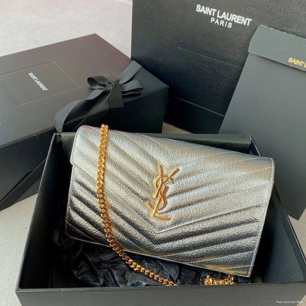 Tony Luxuries YSL CHAIN CASSANDRE MATELASSÉ WALLET 0805
